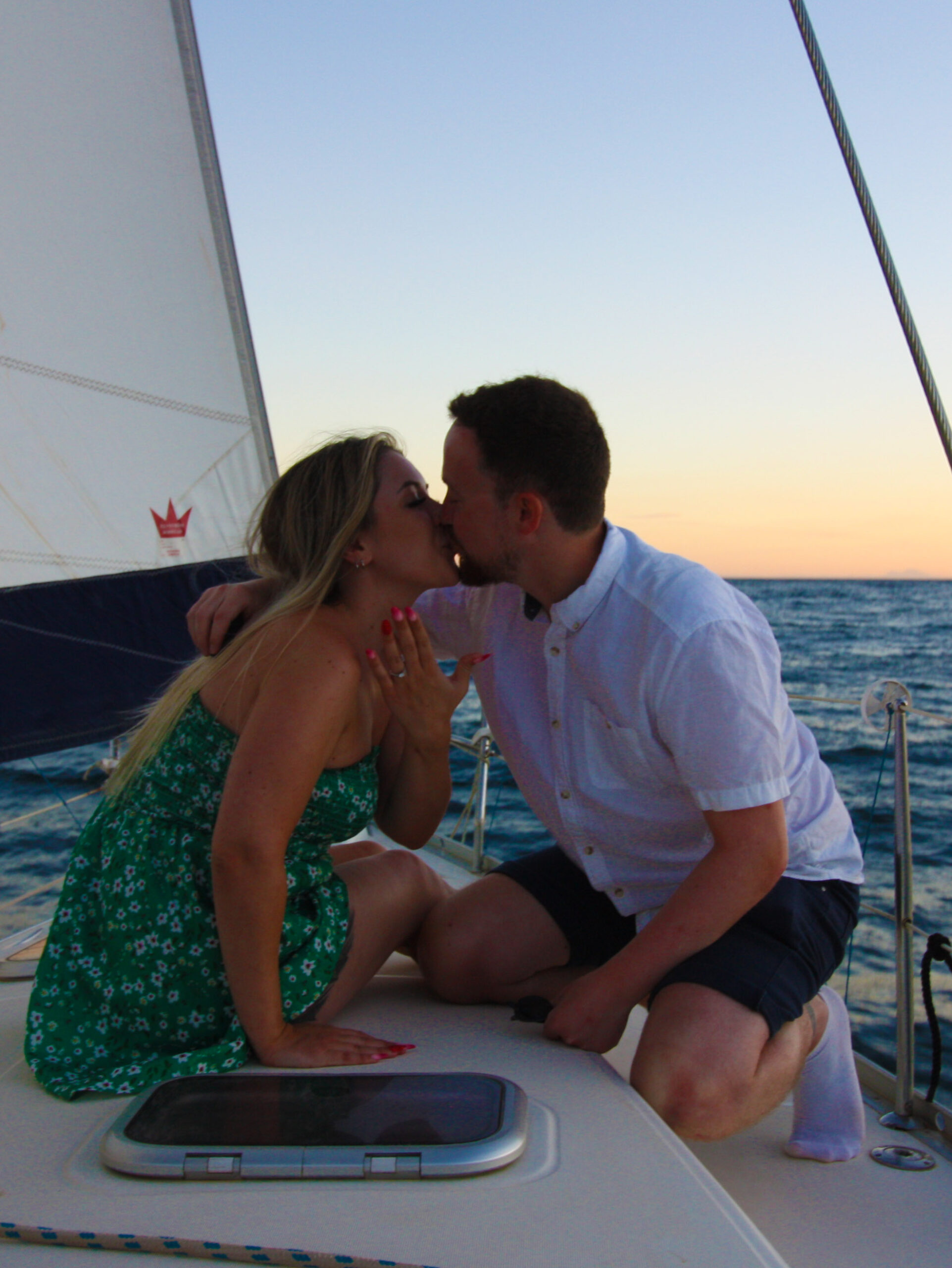 Propose on a sailboat in Marbella